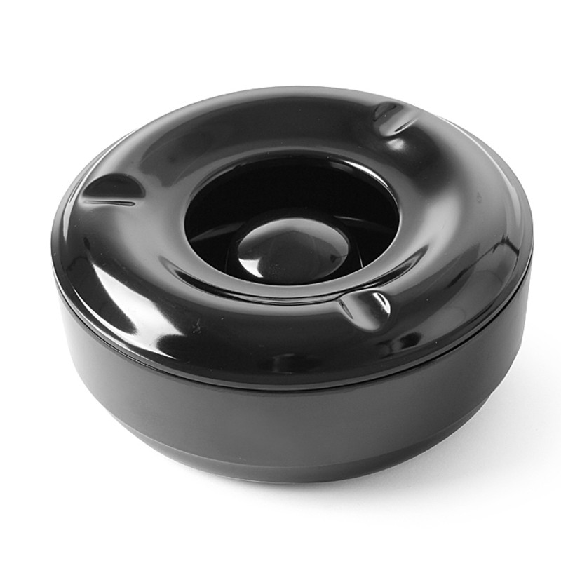 Peleninė su dangteliu Melamino juoda Skersmuo. 146 mm – Hendi 569757 Peleninė su dangteliu Melamino juoda Skersmuo. 146 mm – Hendi 569757