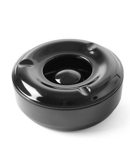 Peleninė su dangteliu Melamino juoda Skersmuo. 146 mm – Hendi 569757 Peleninė su dangteliu Melamino juoda Skersmuo. 146 mm – Hendi 569757