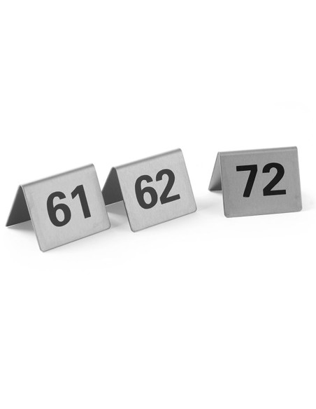 Informacinė lentelė LENTELĖS NUMERIS 61-72 nerūdijančio plieno rinkinys 12 vnt. - Hendi 663899 Informacinė lentelė LENTELĖS NUMERIS 61-72 nerūdijančio plieno rinkinys 12 vnt. - Hendi 663899