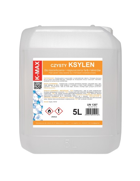 Ksileno tirpiklis organinis skiediklis dažams ir lakams K-MAX 5L Ksileno tirpiklis organinis skiediklis dažams ir lakams K-MAX 5L