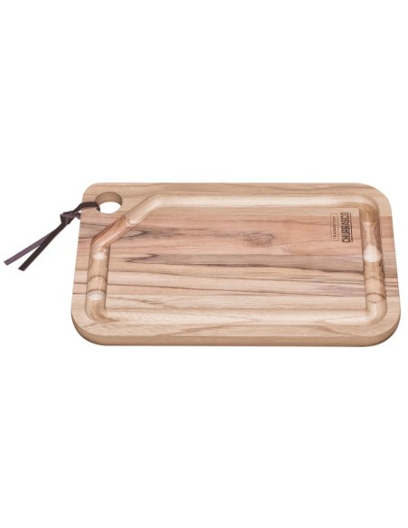 Pjaustymo lenta su išpjova iš tikmedžio Churrasco 490x280x22 mm Pjaustymo lenta su išpjova iš tikmedžio Churrasco 490x280x22 mm