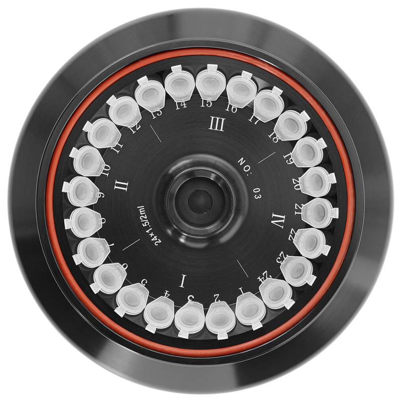 Rotoriaus kampinis rotorius laboratorinei centrifugai 24 mėgintuvėliams 1,5/2 ml