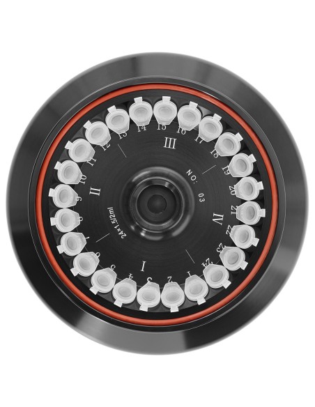 Rotoriaus kampinis rotorius laboratorinei centrifugai 24 mėgintuvėliams 1,5/2 ml Rotoriaus kampinis rotorius laboratorinei centrifugai 24 mėgintuvėliams 1,5/2 ml