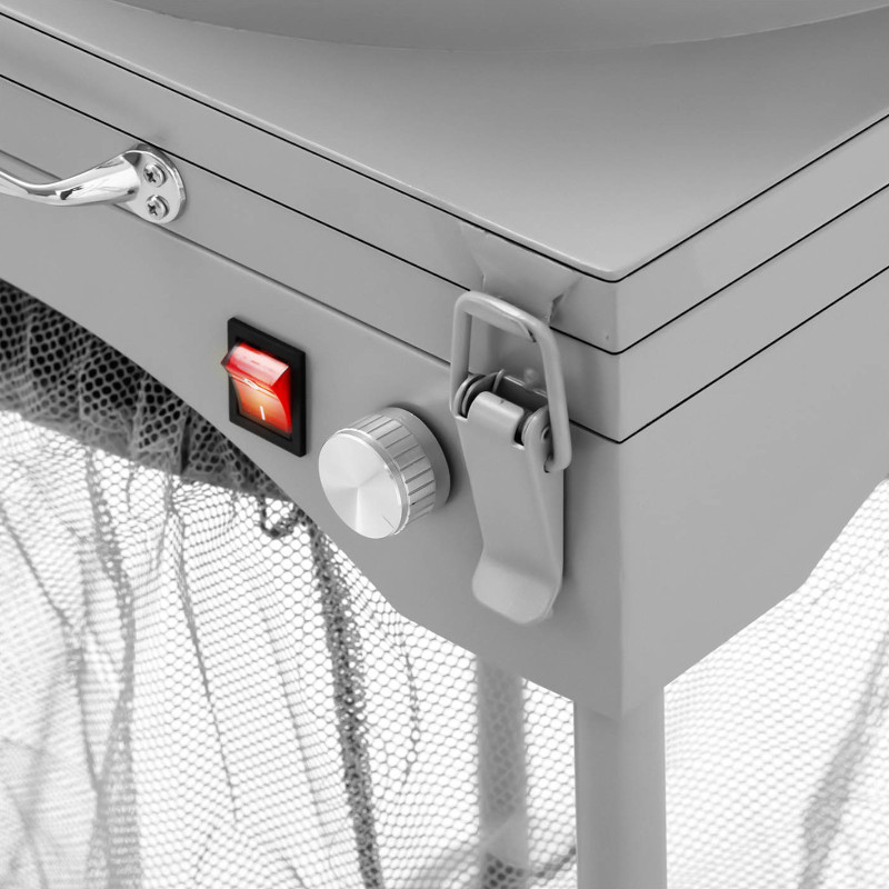 Žoliapjovės elektrinis kombainas ant stovo augalų lapams gėlėms 390 mm 3 peiliai 150 W
