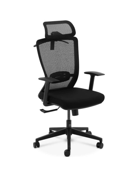 Ergonomiška biuro kėdė su tinkliniu atlošu, galvos atrama ir kabykla, aukštis 43-53 cm Ergonomiška biuro kėdė su tinkliniu atlošu, galvos atrama ir kabykla, aukštis 43-53 cm