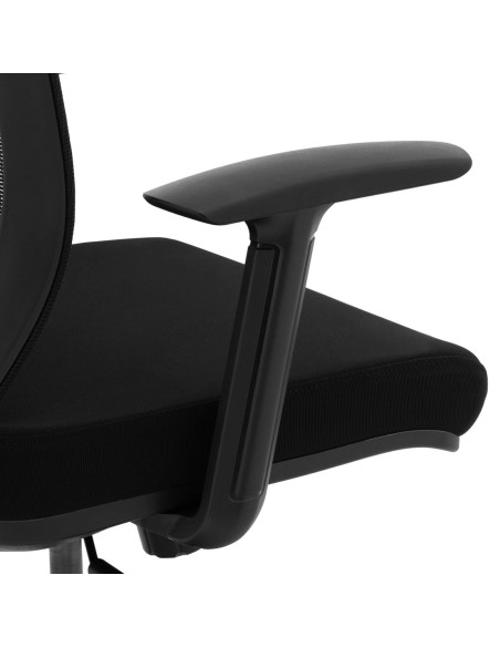 Ergonomiška biuro kėdė su tinkliniu atlošu, galvos atrama ir kabykla, aukštis 43-53 cm Ergonomiška biuro kėdė su tinkliniu atlošu, galvos atrama ir kabykla, aukštis 43-53 cm