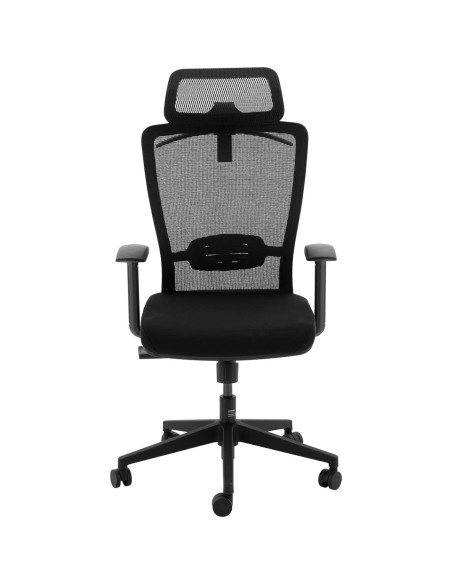 Ergonomiška biuro kėdė su tinkliniu atlošu, galvos atrama ir kabykla, aukštis 43-53 cm Ergonomiška biuro kėdė su tinkliniu atlošu, galvos atrama ir kabykla, aukštis 43-53 cm