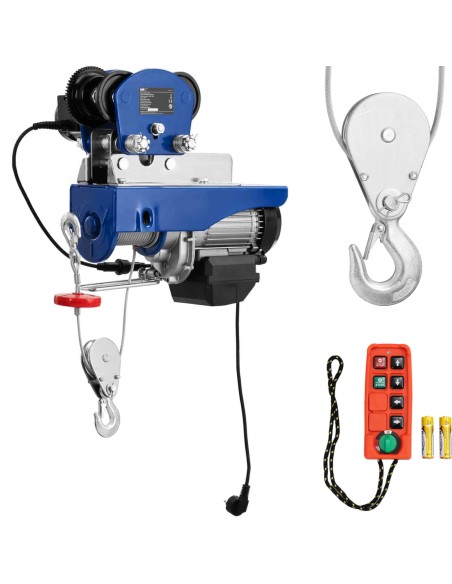 Elektrinė gervė su virviniu kranu 1350 W 12 m 400 kg Elektrinė gervė su virviniu kranu 1350 W 12 m 400 kg