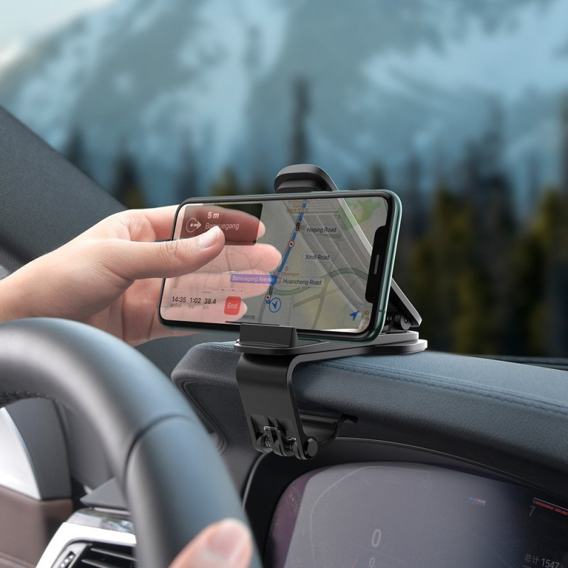 Big Mouth Pro prietaisų skydelio laikiklis automobilinis laikiklis juodas