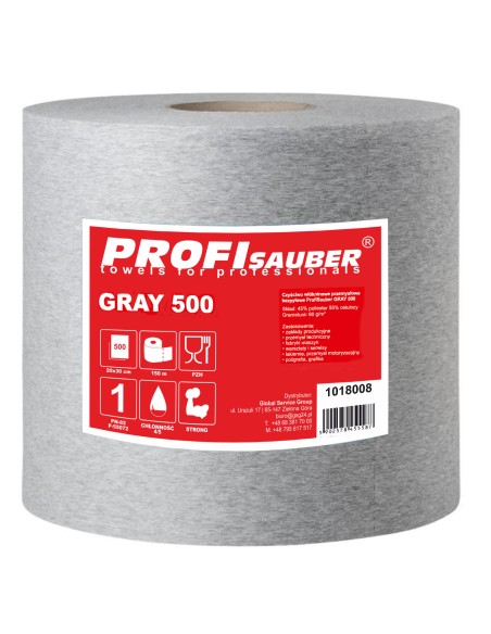 ProfiSauber GREY 500 pilkas pramoninis neaustinis audinys ProfiSauber GREY 500 pilkas pramoninis neaustinis audinys