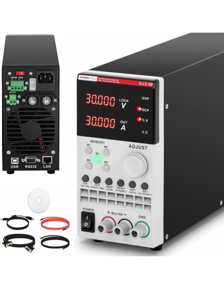 Aptarnavimo laboratorijos maitinimo šaltinis 0-30 V 0-30 A 300 W USB LAN RS232 Aptarnavimo laboratorijos maitinimo šaltinis 0-30 V 0-30 A 300 W USB LAN RS232