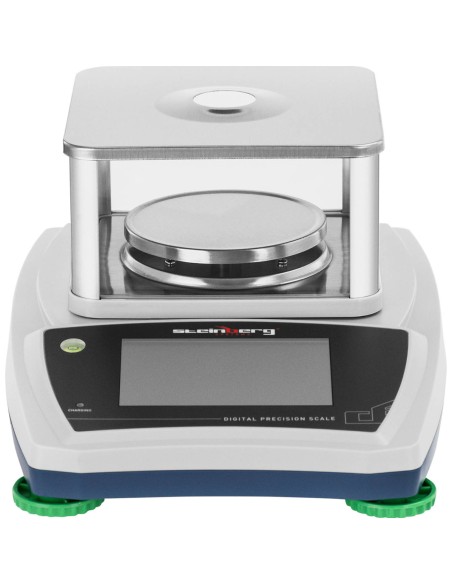 Analitiniai laboratoriniai svarstyklės su stikliniu dangteliu ir LCD jutikliniu skydeliu 120 g / 0,001 g Analitiniai laboratoriniai svarstyklės su stikliniu dangteliu ir LCD jutikliniu skydeliu 120 g / 0,001 g