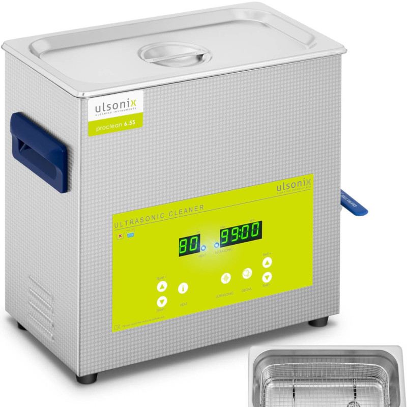 Skalbyklė ultragarsinis vonios valytuvas LED 6,5 l 180 W
