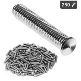 Suvirinimo kaiščiai suvirinimo aparatams nerūdijančio plieno suvirinimo aparatai M5 25mm Stamos Vokietija 250 vnt.