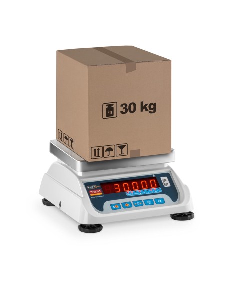 Komercinės svarstyklės su legalizavimu BEKO+ TEM RS232 30kg / 10g Komercinės svarstyklės su legalizavimu BEKO+ TEM RS232 30kg / 10g