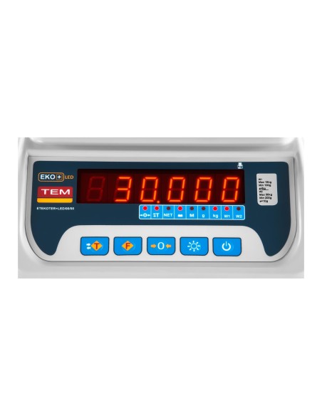 Komercinės svarstyklės su legalizavimu BEKO+ TEM RS232 30kg / 10g Komercinės svarstyklės su legalizavimu BEKO+ TEM RS232 30kg / 10g