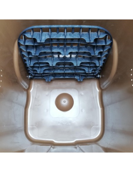 Konteinerinis kibiras BIO atliekoms su dvigubu dugnu rudu 240L BIO + GRATE