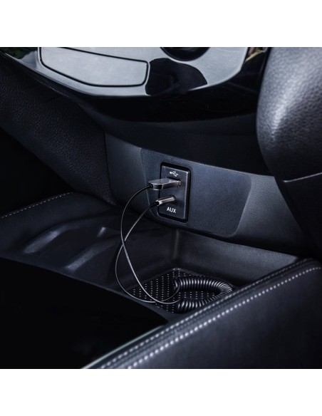 BA01 Bluetooth 5.0 garso imtuvo kabelio garso adapteris AUX lizdas juodas BA01 Bluetooth 5.0 garso imtuvo kabelio garso adapteris AUX lizdas juodas