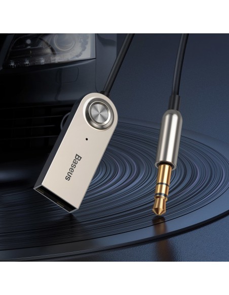 BA01 Bluetooth 5.0 garso imtuvo kabelio garso adapteris AUX lizdas juodas BA01 Bluetooth 5.0 garso imtuvo kabelio garso adapteris AUX lizdas juodas