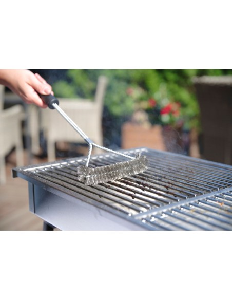 Vielinis šepetys nerūdijančio plieno BBQ grotelėms Y-SHAPE 520x170 mm - Hendi 525432 Vielinis šepetys nerūdijančio plieno BBQ grotelėms Y-SHAPE 520x170 mm - Hendi 525432