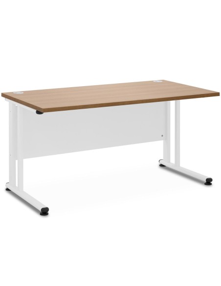 Kompiuterio stalas ant metalinio rėmo 140 x 73 cm baltas Kompiuterio stalas ant metalinio rėmo 140 x 73 cm baltas