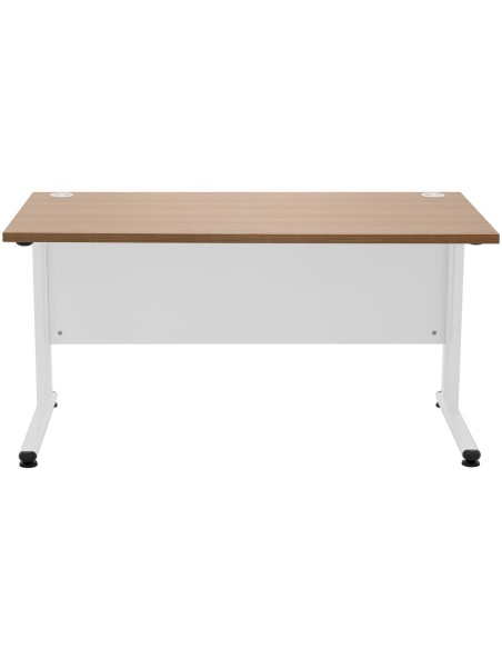 Kompiuterio stalas ant metalinio rėmo 140 x 73 cm baltas Kompiuterio stalas ant metalinio rėmo 140 x 73 cm baltas