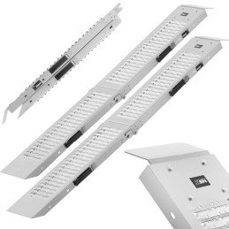 Rampos rampos nešiojami sulankstomi bėgiai 1600 x 225 x 45 mm - 2 vnt.