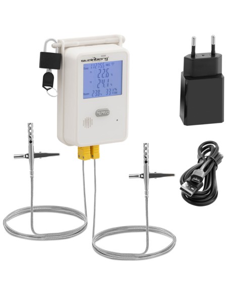 Termo-higrometro temperatūros ir drėgmės registratorius LCD USB Wi-Fi diapazonas 0-100% -50-350C Termo-higrometro temperatūros ir drėgmės registratorius LCD USB Wi-Fi diapazonas 0-100% -50-350C