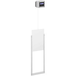 Automatinis vištidės durų atvartas su šviesos jutikliu, maitinamas baterijomis 6V LCD