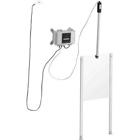 Automatinis vištidės durų liukas su šviesos jutikliu ir 12V LCD užraktu