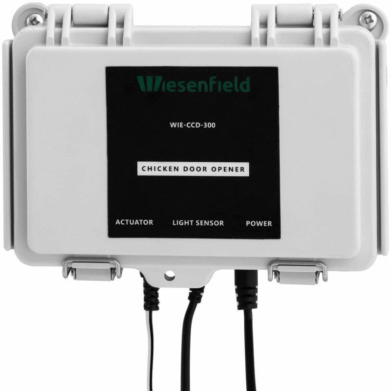 Automatinis vištidės durų liukas su šviesos jutikliu ir 12V LCD užraktu