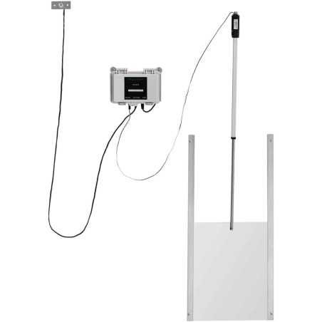 Automatinis vištidės durų liukas su šviesos jutikliu ir 12V LCD užraktu