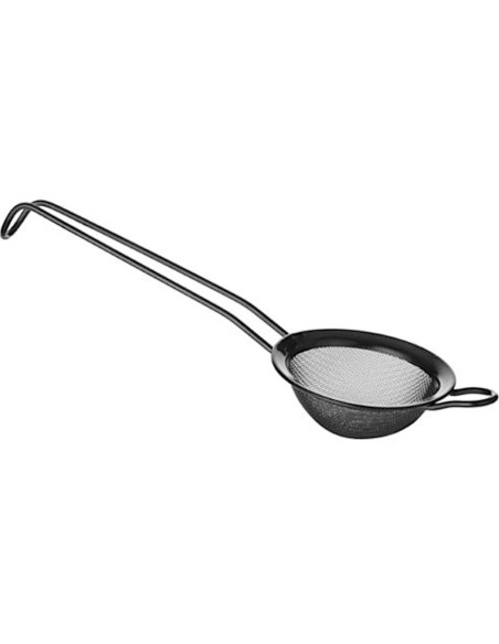 Barmeno sietelis kokteiliams, plieninis, sk. 75 mm juodos spalvos