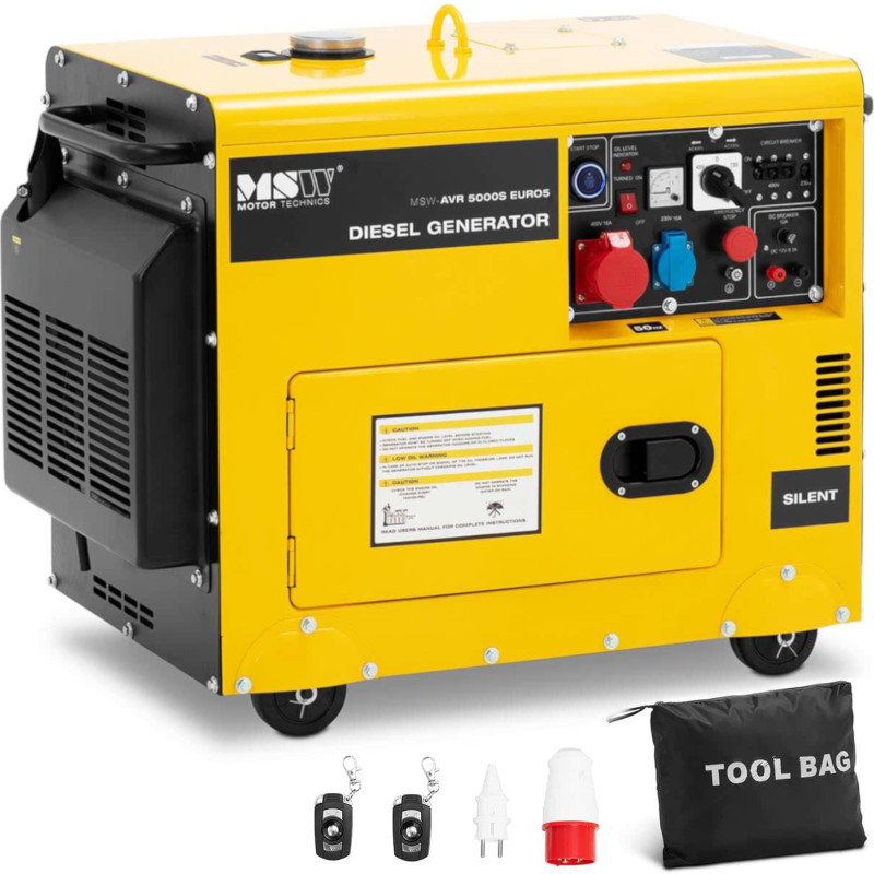 Galios generatorius dyzelinis generatorius 16 l 240/400 V 5000 W AVR