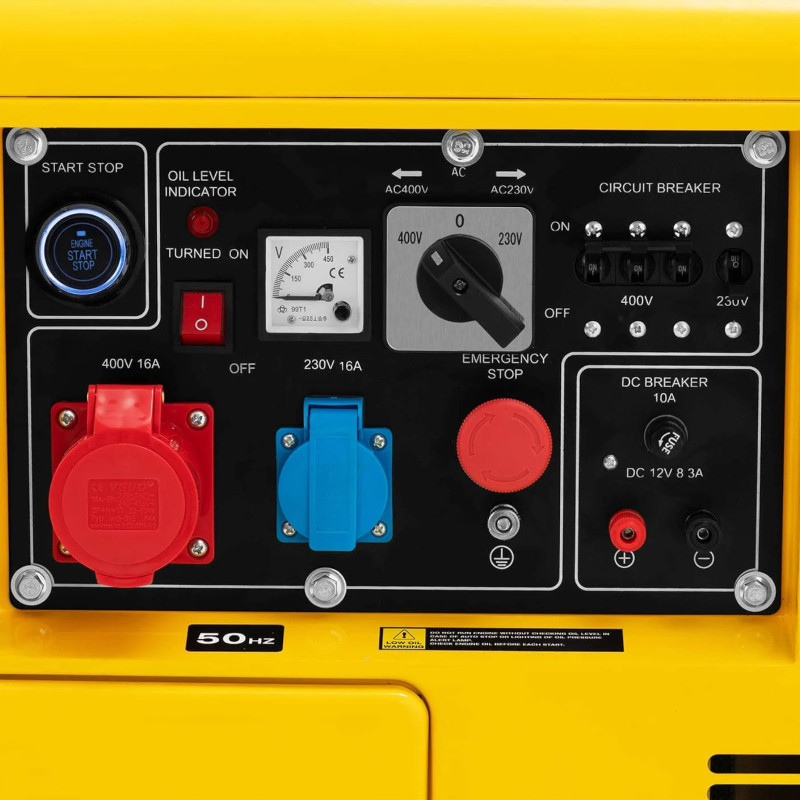 Galios generatorius dyzelinis generatorius 16 l 240/400 V 5000 W AVR
