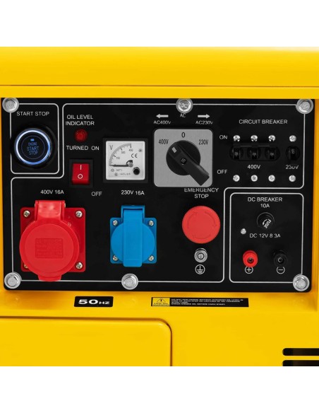 Galios generatorius dyzelinis generatorius 16 l 240/400 V 5000 W AVR Galios generatorius dyzelinis generatorius 16 l 240/400 V 5000 W AVR