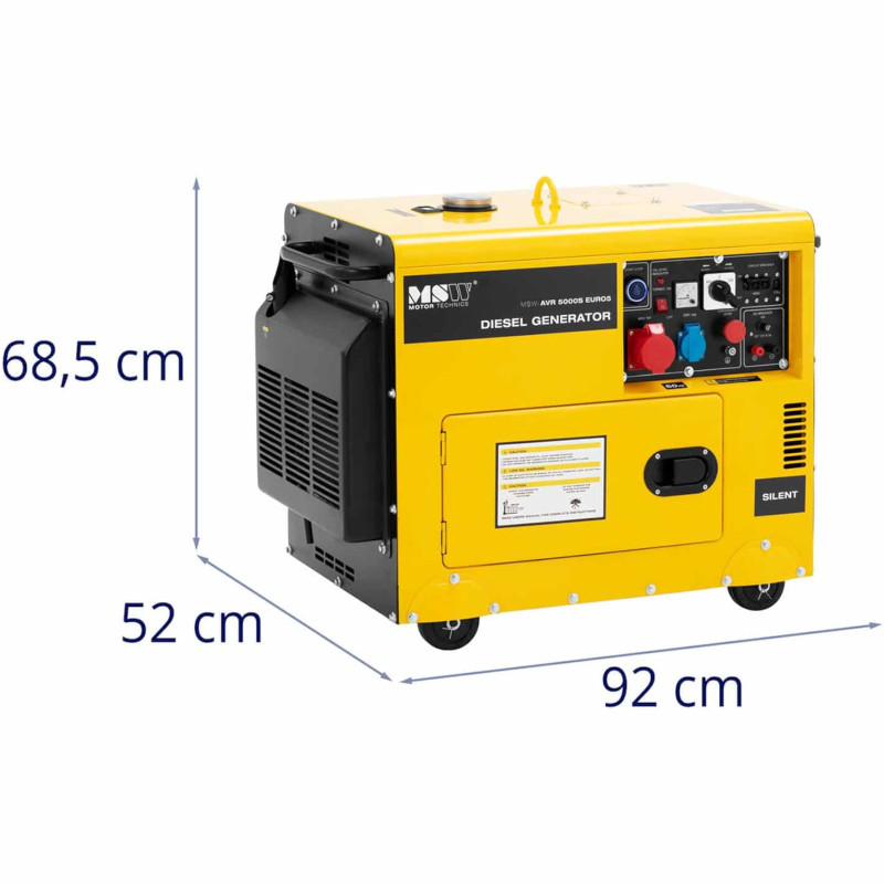 Galios generatorius dyzelinis generatorius 16 l 240/400 V 5000 W AVR