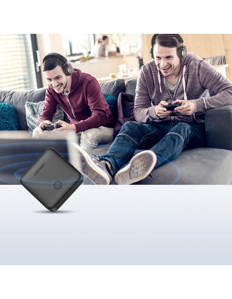 2in1 siųstuvas + imtuvas Bluetooth 5.0 siųstuvas muzikai juodas