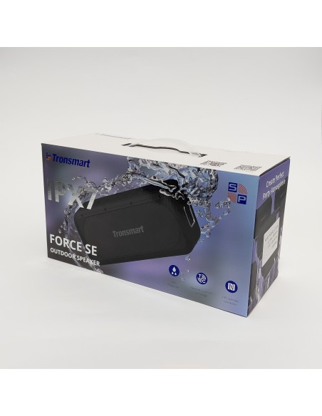 Force SE vandeniui atspari belaidė „Bluetooth“ garsiakalbė 50 W su „Powerbank“ juoda Force SE vandeniui atspari belaidė „Bluetooth“ garsiakalbė 50 W su „Powerbank“ juoda