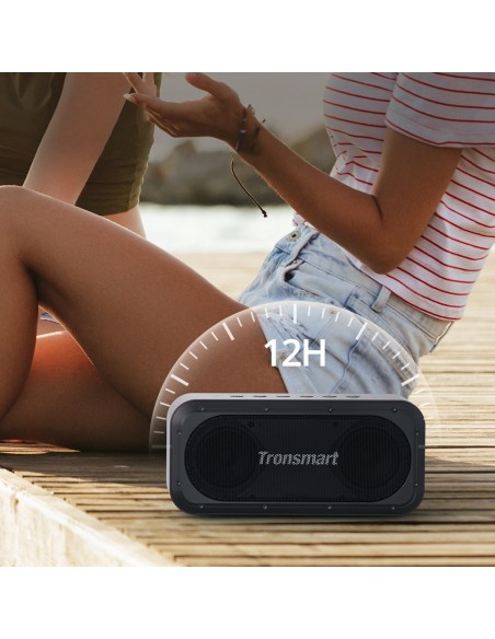 Force SE vandeniui atspari belaidė „Bluetooth“ garsiakalbė 50 W su „Powerbank“ juoda Force SE vandeniui atspari belaidė „Bluetooth“ garsiakalbė 50 W su „Powerbank“ juoda