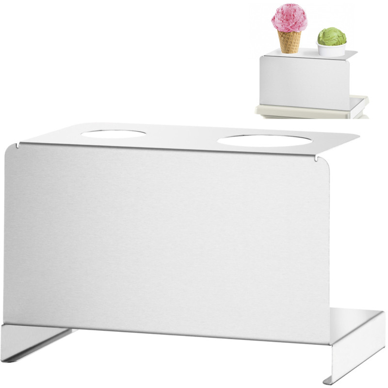 Ledų vaflių stovas svėrimo indas 2 skylės 45 mm 65 mm - Hendi 755754 Ledų vaflių stovas svėrimo indas 2 skylės 45 mm 65 mm - Hendi 755754