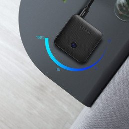 2in1 siųstuvas + imtuvas Bluetooth 5.0 siųstuvas muzikai juodas