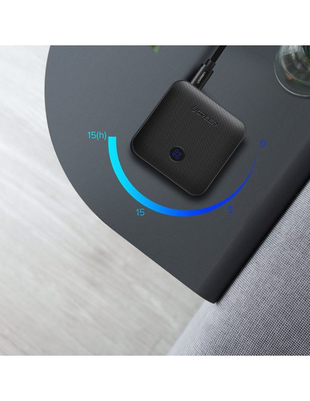 2in1 siųstuvas + imtuvas Bluetooth 5.0 siųstuvas muzikai juodas