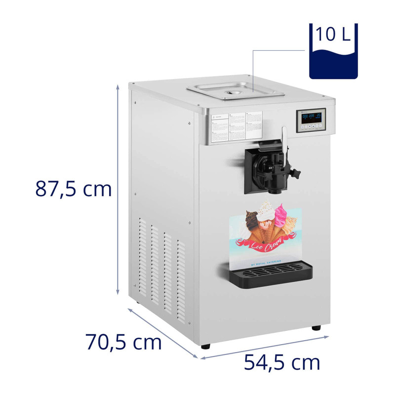 Minkštų ledų aparatas 1150 W 18 l/h - 1 skonis