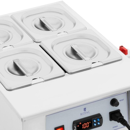 Elektrinis padažo šokoladinis šildytuvas 4 x 1,5 l 1500 W Elektrinis padažo šokoladinis šildytuvas 4 x 1,5 l 1500 W