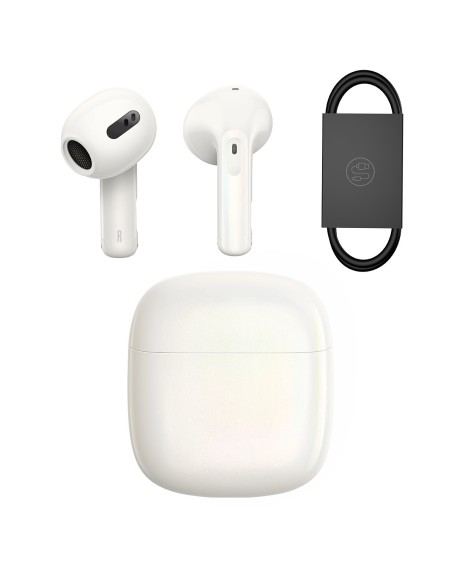 Storm 3 Bluetooth 5.2 TWS belaidės ausinės su ANC baltos spalvos Storm 3 Bluetooth 5.2 TWS belaidės ausinės su ANC baltos spalvos