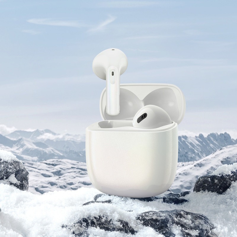 Storm 3 Bluetooth 5.2 TWS belaidės ausinės su ANC baltos spalvos