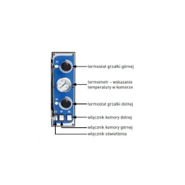Basic XL 44 dviguba picos orkaitė 8 picos 12000W - Hendi 226957