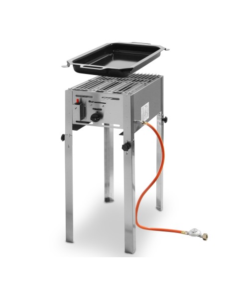 Dujinis grilis su keptuve Grill Master Mini 290x480mm 5,8kW - Hendi 154700