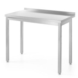 Plieninis stalviršio stalas virtuvei su apvadu 100x60 cm - Hendi 811245